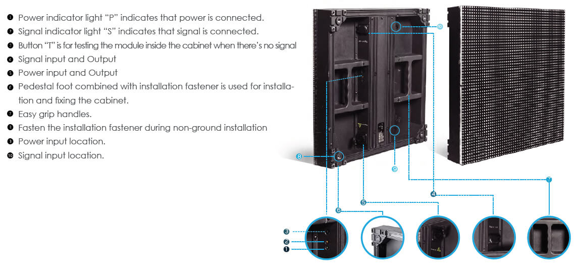 video floor cabinet details